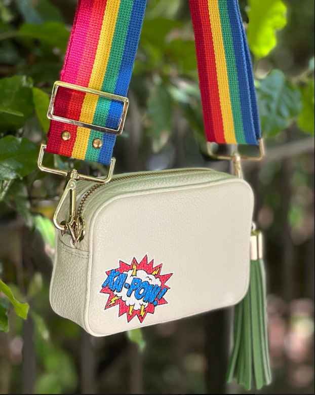 Bag with rainbow deals strap