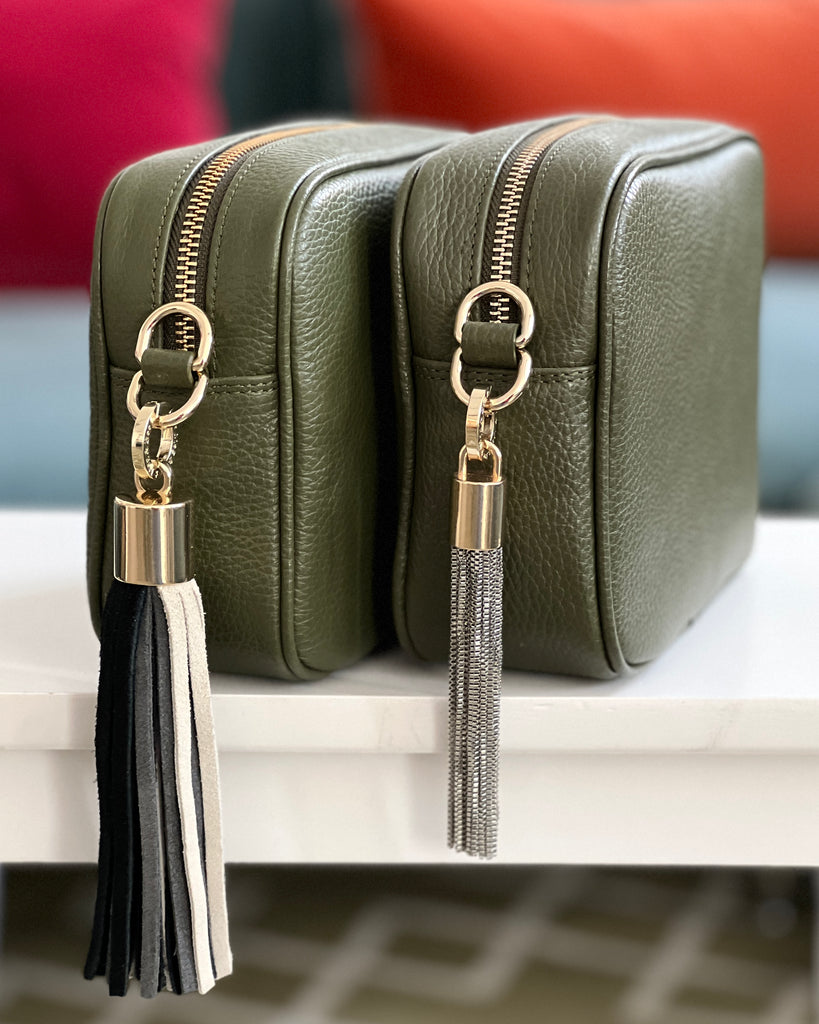 Simple Style Small Shoulder Bag Solid Color Leather Wide Strap Crossbody  Handbag