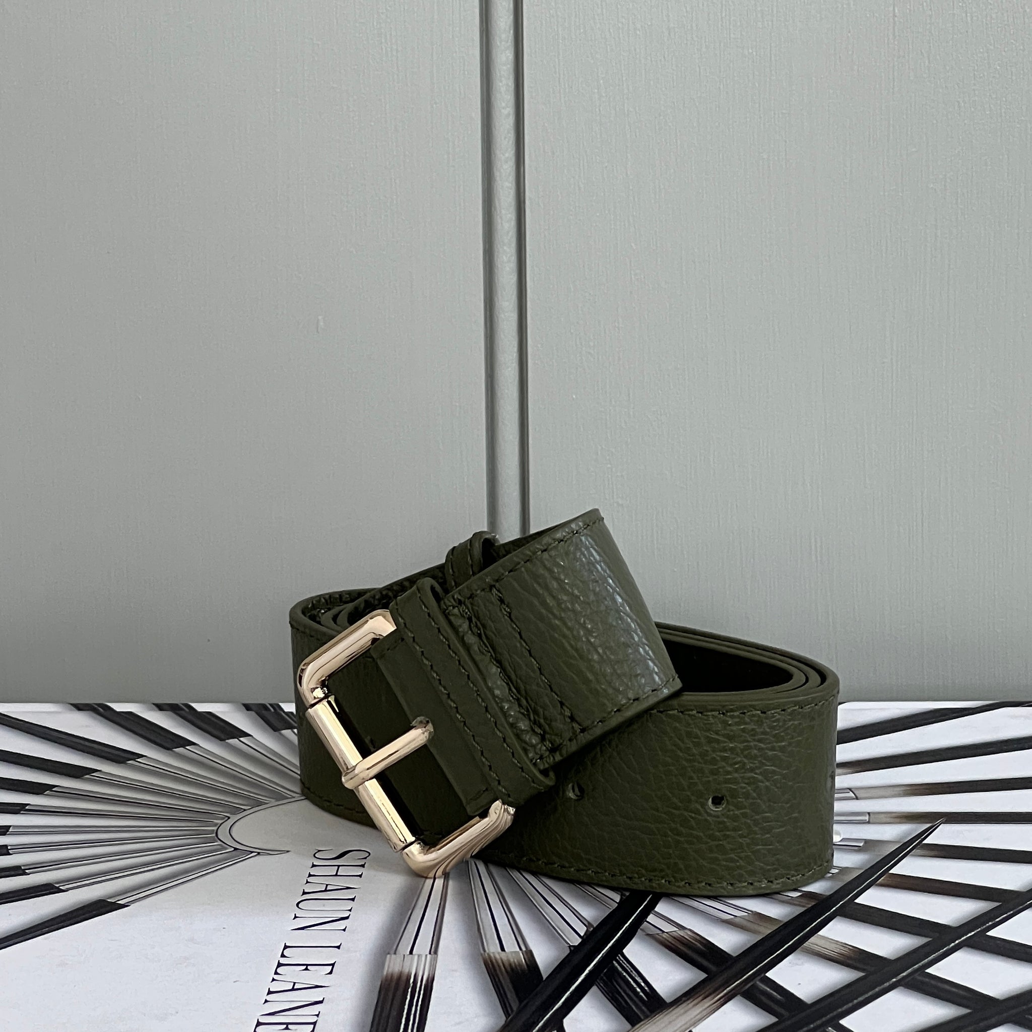 OLIVE LEATHER BELT – Meg Bee