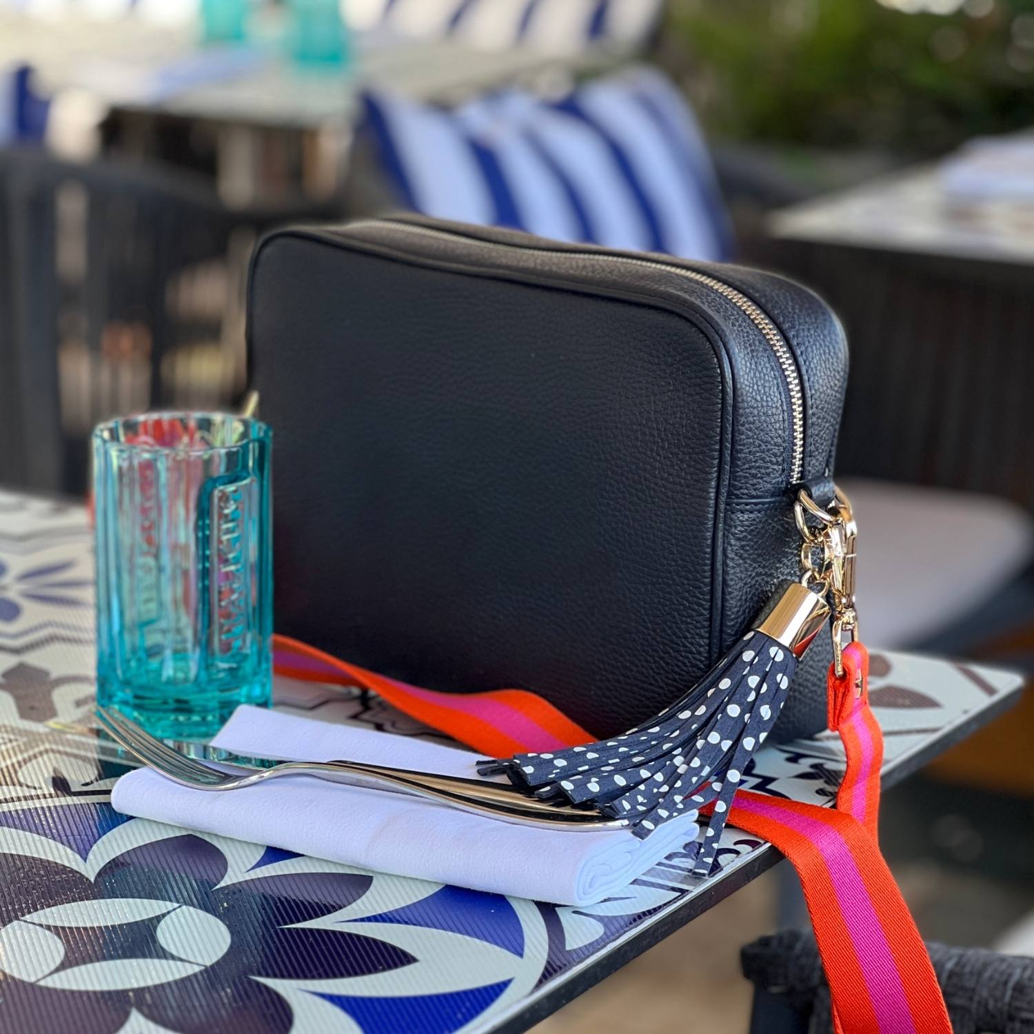 Crossbody Purse Handbags With Interchangeable Straps NAVY MAJOR