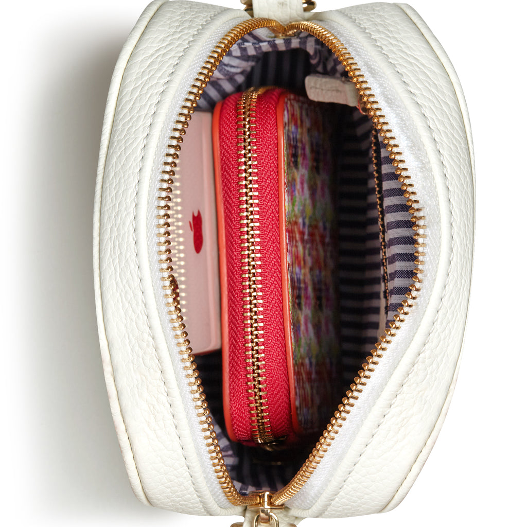 Internal of leather camera bag