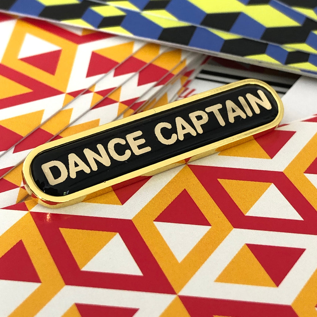 Removable dance captain badge
