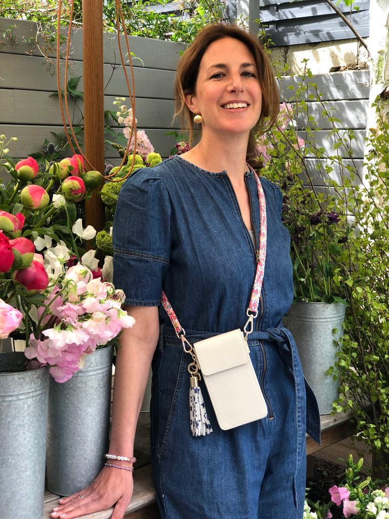 Small leather phone life style 